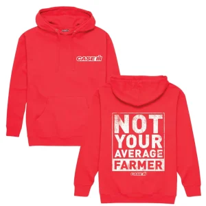 Outback Toys Ih Farmall<Case IH Not Your Average Farmer Red Hooded Sweatshirt