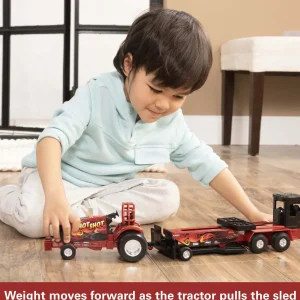 Manufacturer_ERTL Pulling Tractors<1/32 Case IH "Hot Shot" Pullback Pulling Tractor with Sled