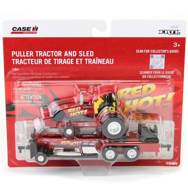 Manufacturer_ERTL Pulling Tractors<1/64 Case IH "Red Hot!" Pulling Tractor with Sled