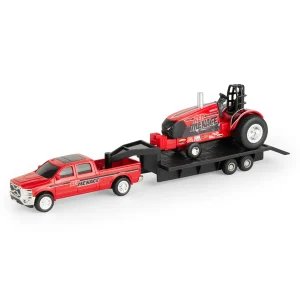 Manufacturer_ERTL Pulling Tractors | Pickup Trucks<1/64 Case IH "Red Menace" Pulling Tractor with Pickup Truck & Trailer