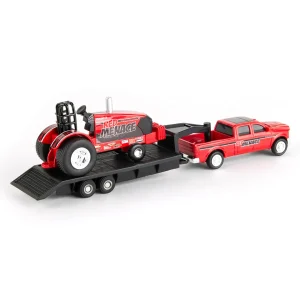 Manufacturer_ERTL Pulling Tractors | Pickup Trucks<1/64 Case IH "Red Menace" Pulling Tractor with Pickup Truck & Trailer
