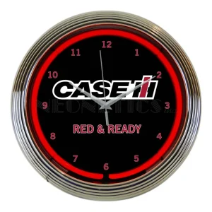 Outback Toys Farm Art & DéCor | Kitchen<Case IH Red & Ready Neon Clock