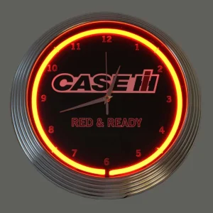 Outback Toys Farm Art & DéCor | Kitchen<Case IH Red & Ready Neon Clock