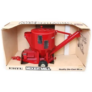 Manufacturer_ERTL Implements<1/16 Case IH Red Die-cast Mixer Mill with Working Augers, Made in the USA