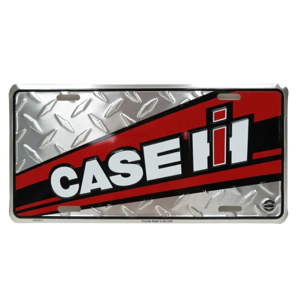 Outback Toys Tools & Auto<Case IH Red Splash on Diamond License Plate