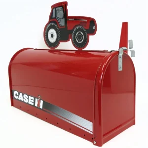 Outback Toys Outdoor<Case IH Steel Mailbox with Magnum Tractor Topper