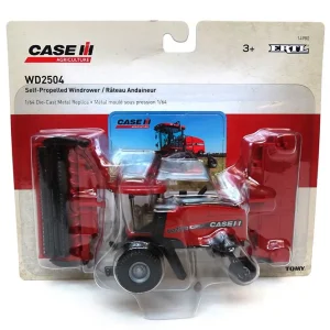 Manufacturer_ERTL Combines & Harvesters<1/64 Case IH WD2504 Windrower with Detachable Sickle Bar and Rotary Heads