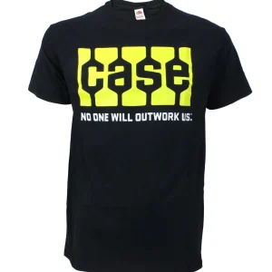 Outback Toys Case Ih & Ji Case<Case Tread Logo "No one Will Outwork Us" Black Short Sleeve T-Shirt