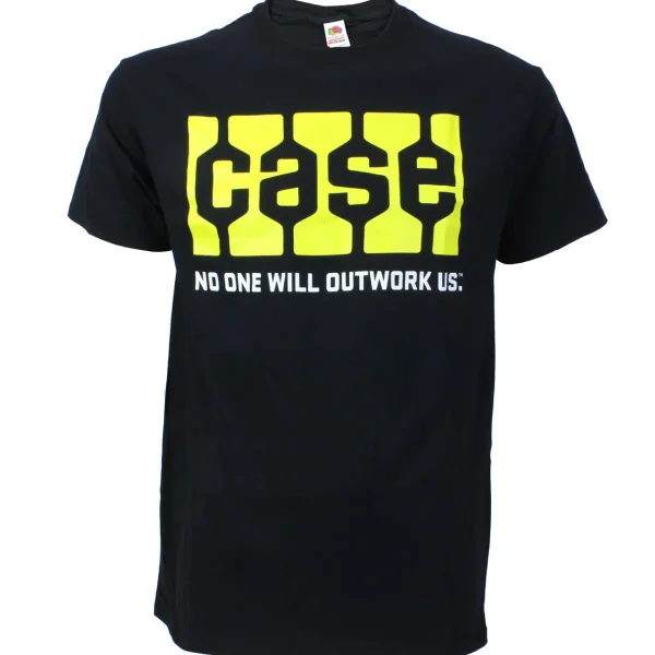 Outback Toys Case Ih & Ji Case<Case Tread Logo "No one Will Outwork Us" Black Short Sleeve T-Shirt