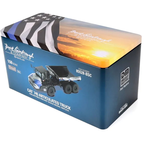 Manufacturer_Diecast Masters Dump Trucks<1/50 CAT 745 Articulated Truck with Patriotic Decoration, Brent Scarbrough & Co.