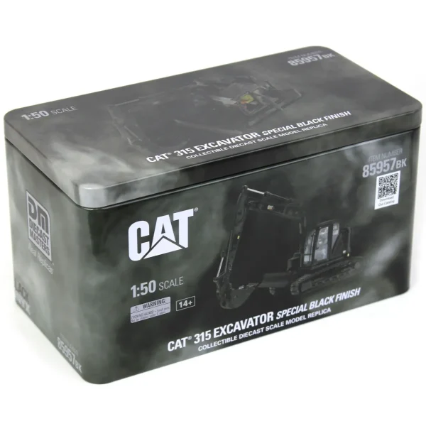 Manufacturer_Diecast Masters Excavators<1/50 CAT 315 Excavator with Special Black Finish