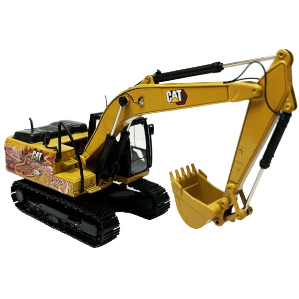 Manufacturer_Diecast Masters Excavators<1/50 CAT 320 GX Hydraulic Excavator, Dragon Totem Decoration