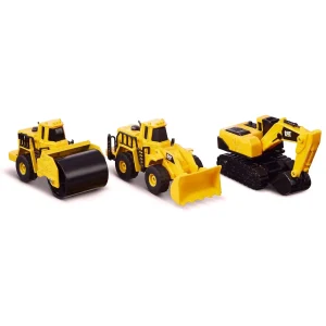 Outback Toys Excavators | Loaders<CAT Construction Metal Vehicle 3 Pack with Wheel Loader, Excavator & Steam Roller