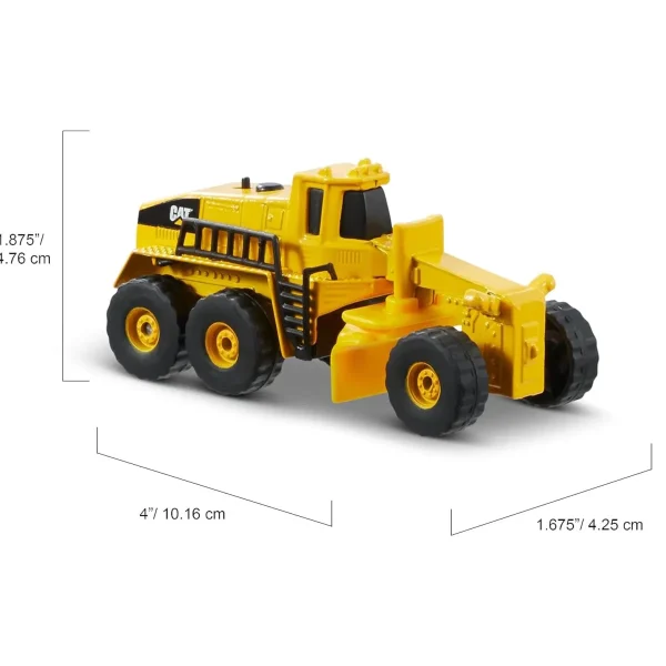 Outback Toys Excavators | Loaders<CAT Construction Metal Vehicle 3 Pack with Concrete Mixer, Dump Truck & Grader