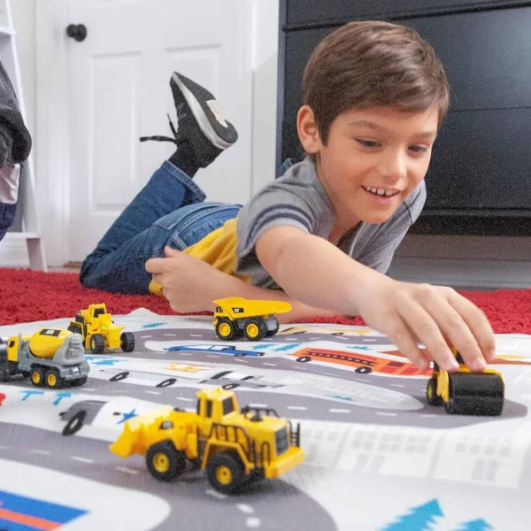 Outback Toys Excavators | Loaders<CAT Construction Metal Vehicle 3 Pack with Concrete Mixer, Dump Truck & Grader