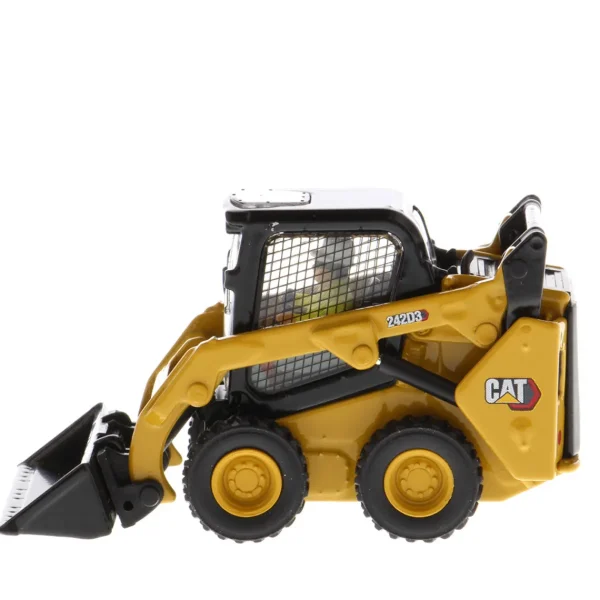 Manufacturer_Diecast Masters Loaders<1/50 CAT 242D3 Skid Steer Loader w/ Bucket, Fork & Grapple Bucket