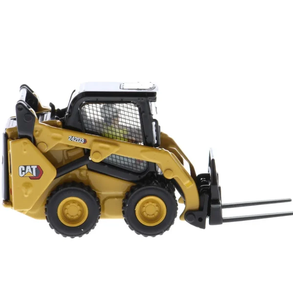 Manufacturer_Diecast Masters Loaders<1/50 CAT 242D3 Skid Steer Loader w/ Bucket, Fork & Grapple Bucket
