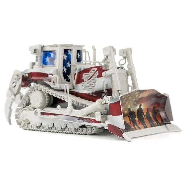 Manufacturer_Diecast Masters Crawlers & Dozers<1/50 CAT D8T Dozer with Patriotic Decoration, Brent Scarbrough & Co.