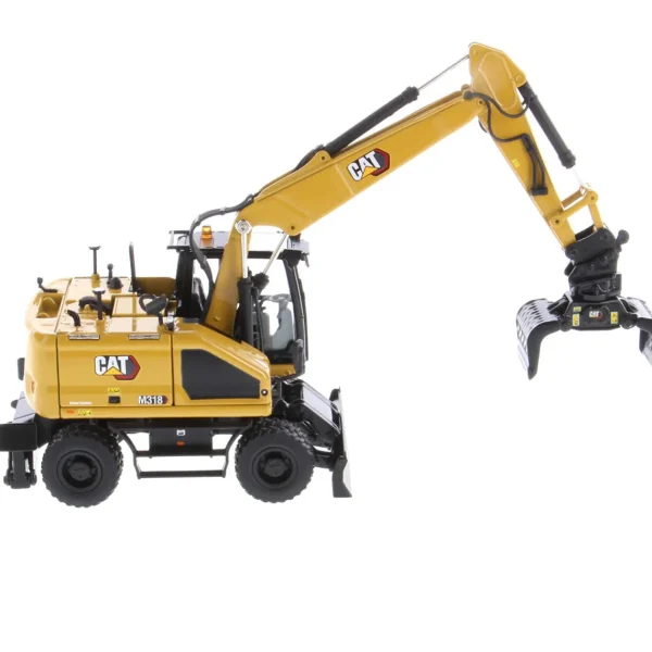 Manufacturer_Diecast Masters Excavators<1/50 CAT M318 Wheeled Excavator w/ Bucket & Grapple