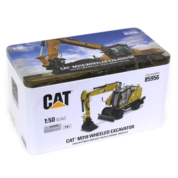 Manufacturer_Diecast Masters Excavators<1/50 CAT M318 Wheeled Excavator w/ Bucket & Grapple