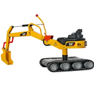 Outback Toys New Holland & Caterpillar<CAT Metal Ride-On Excavator with Tracks
