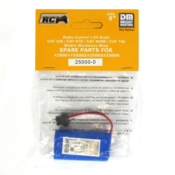 Manufacturer_Diecast Masters Radio Control<CAT Radio Control 7.4v Rechargeable Lithium Battery