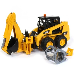 Outback Toys Loaders<1/16 Cat Skid Steer Loader with Rear Backhoe Attachment