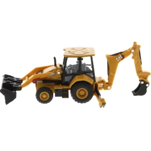 Manufacturer_Diecast Masters Loaders<1/64 Caterpillar 420 XE Backhoe Loader with Auger, Forks, Handling Arm & Hammer