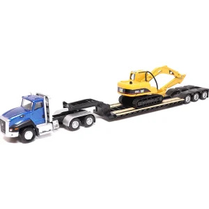 Manufacturer_Diecast Masters Excavators | Lowboys & Flatbeds<1/87 Caterpillar CT660 Day Cab with Lowboy Trailer & 315C L Hydraulic Excavator