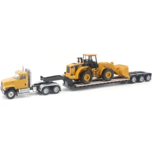 Manufacturer_Diecast Masters Loaders | Lowboys & Flatbeds<1/87 Caterpillar CT681 Day Cab with Lowboy & 950G Wheel Loader