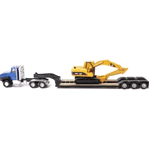 Manufacturer_Diecast Masters Excavators | Lowboys & Flatbeds<1/87 Caterpillar CT660 Day Cab with Lowboy Trailer & 315C L Hydraulic Excavator