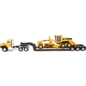 Manufacturer_Diecast Masters Graders | Lowboys & Flatbeds<1/87 Caterpillar CT660 Day Cab with Lowboy Trailer & 163H Motor Grader