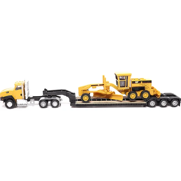 Manufacturer_Diecast Masters Graders | Lowboys & Flatbeds<1/87 Caterpillar CT660 Day Cab with Lowboy Trailer & 163H Motor Grader