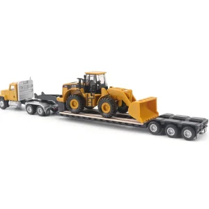 Manufacturer_Diecast Masters Loaders | Lowboys & Flatbeds<1/87 Caterpillar CT681 Day Cab with Lowboy & 950G Wheel Loader
