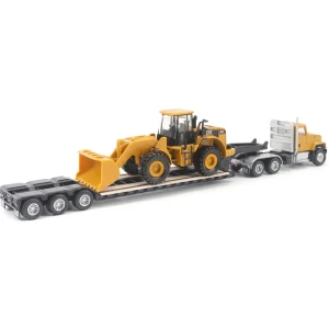 Manufacturer_Diecast Masters Loaders | Lowboys & Flatbeds<1/87 Caterpillar CT681 Day Cab with Lowboy & 950G Wheel Loader