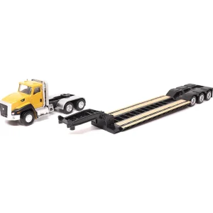 Manufacturer_Diecast Masters Graders | Lowboys & Flatbeds<1/87 Caterpillar CT660 Day Cab with Lowboy Trailer & 163H Motor Grader
