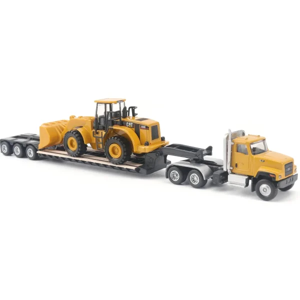Manufacturer_Diecast Masters Loaders | Lowboys & Flatbeds<1/87 Caterpillar CT681 Day Cab with Lowboy & 950G Wheel Loader