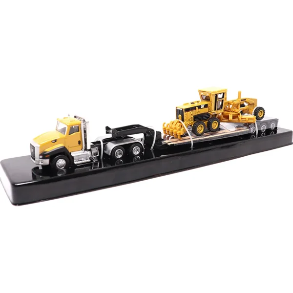 Manufacturer_Diecast Masters Graders | Lowboys & Flatbeds<1/87 Caterpillar CT660 Day Cab with Lowboy Trailer & 163H Motor Grader