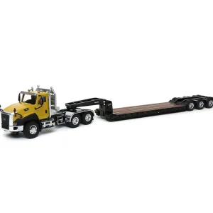 Manufacturer_Other Lowboys & Flatbeds<1/50 Caterpillar CT660 Highway Truck with Trial King Lowboy Trailer