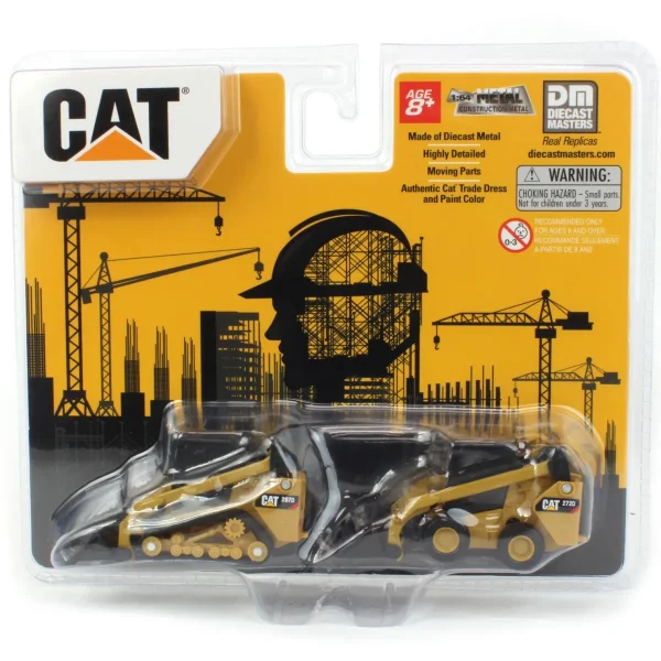 Manufacturer_Diecast Masters Loaders<1/64 Caterpillar 272D2 Skid Steer Loader & 297D2 Compact Track Loader Set