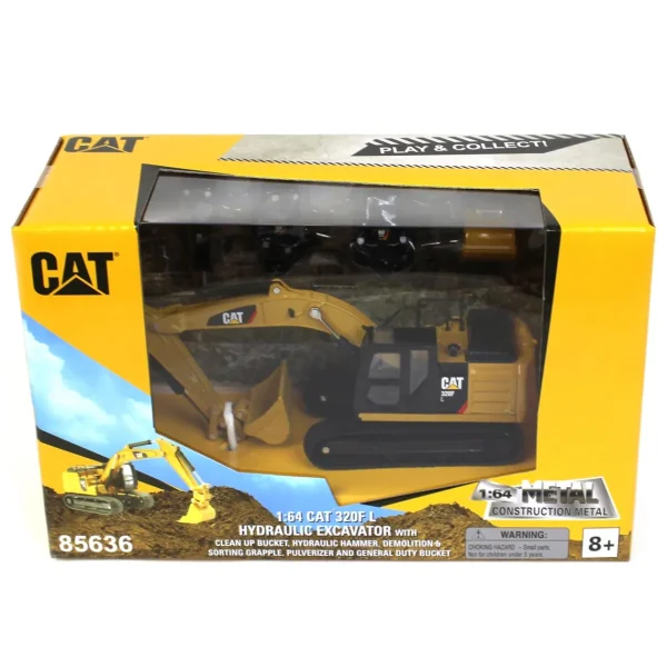 Manufacturer_Diecast Masters Excavators<1/64 Caterpillar 320F L Hydraulic Excavator with 5 Work Tools