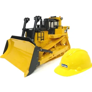 Outback Toys Crawlers & Dozers<1/16 Caterpillar Large Track Type Bulldozer by Bruder & Hard Hat