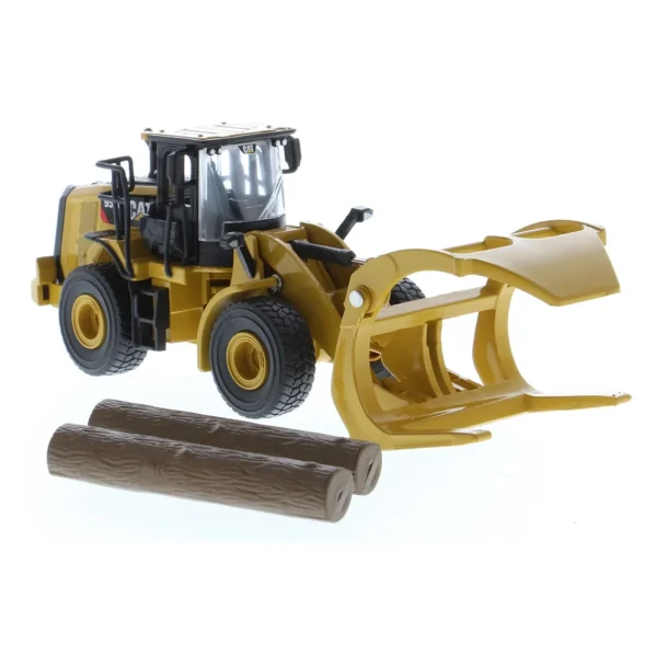 Manufacturer_Diecast Masters Loaders<1/64 Caterpillar 950M Wheel Loader w/ Log Fork, Bucket & 2 Log Poles