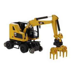 Manufacturer_Diecast Masters Excavators<1/87 Caterpillar M323F Railroad Wheeled Excavator