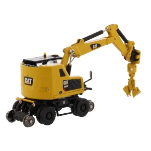 Manufacturer_Diecast Masters Excavators<1/87 Caterpillar M323F Railroad Wheeled Excavator