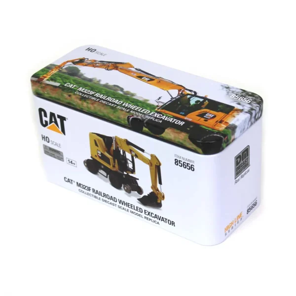 Manufacturer_Diecast Masters Excavators<1/87 Caterpillar M323F Railroad Wheeled Excavator, CAT Yellow Version with 3 Tools