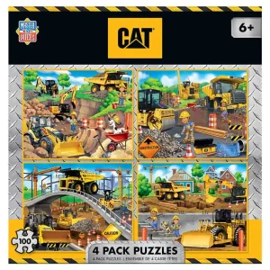 Outback Toys Games & Puzzles<Caterpillar 4-pack Construction Puzzles