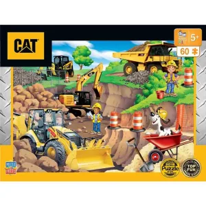 Outback Toys Games & Puzzles<Caterpillar "Day at the Quarry" 60 Piece Puzzle