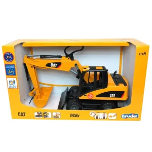 Manufacturer_Bruder Toys Excavators<1/16 Caterpillar Wheel Excavator (Plastic) by Bruder