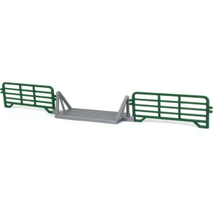 Outback Toys 3D Print & Small Accessories<1/64 Cattle Guard Crossing with 2 Green Gate Sections, 3D Printed